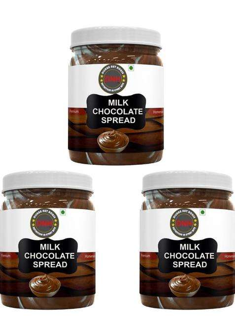 Dishan Nut House Milk Chocolate Spread | Made In India| Vegetarian All Natural Ganache (900 G)