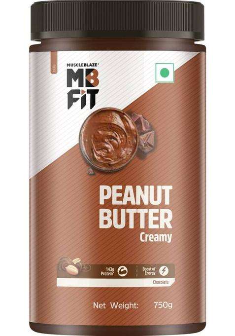 Muscleblaze Chocolate Peanut Butter, Creamy, High Protein, No Trans Fat, Energy Booster (750 G)
