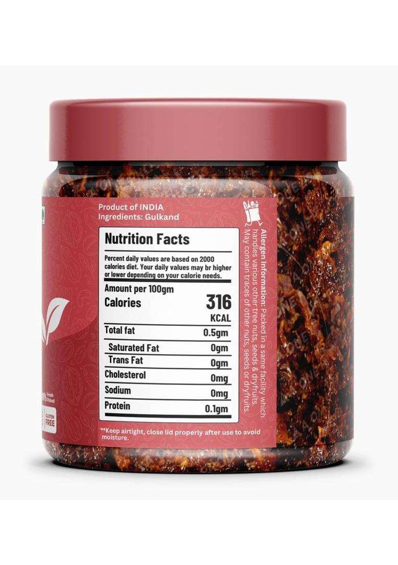 A-One Grocery Natural Gulkand Of Pushkar Rose (500Gm) Petal Jam / (500 G) - Indya