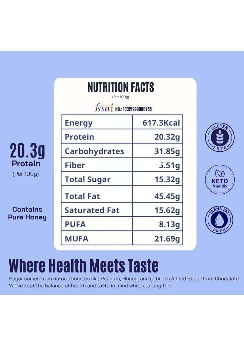 Fitfeast White Chocolate Peanut Butter (Pack Of 2) (800 G) - Indya