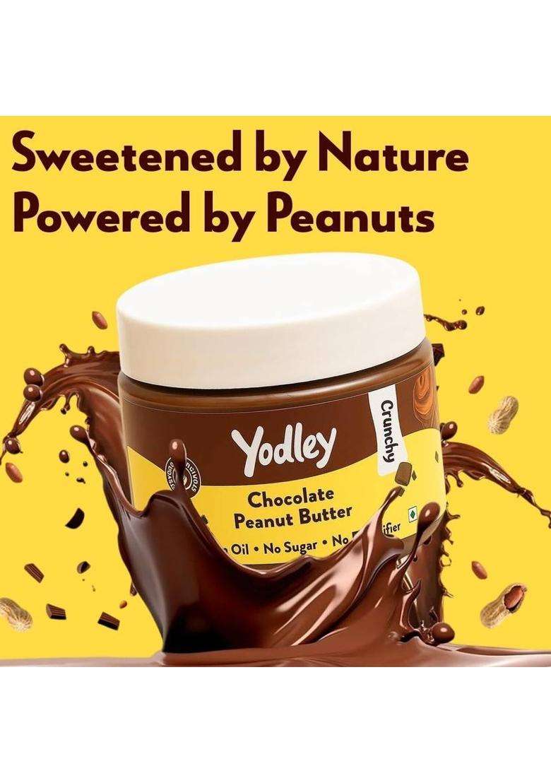 Yodley Chocolate Peanut Butter | High Protein, No Sugar Natural Healthy Spread (300 G) - Indya
