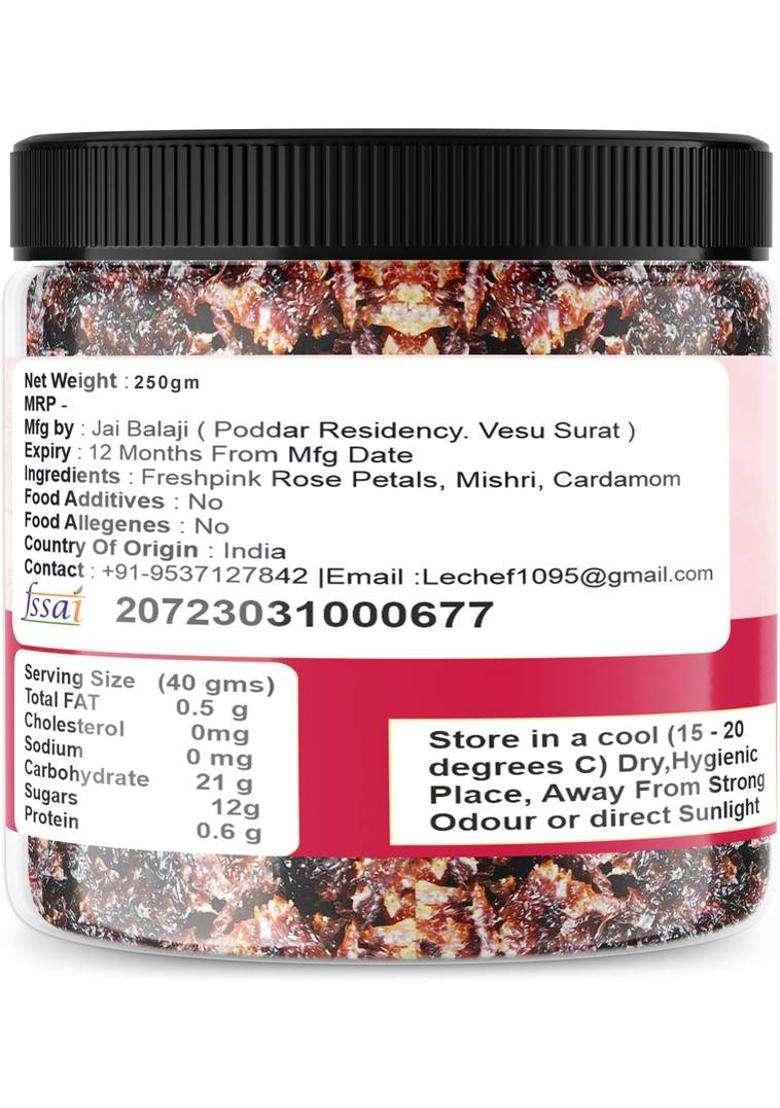 Le Chef Pushkar Gulkand | Homemade & Organic (750 G, Pack Of 3) - Indya