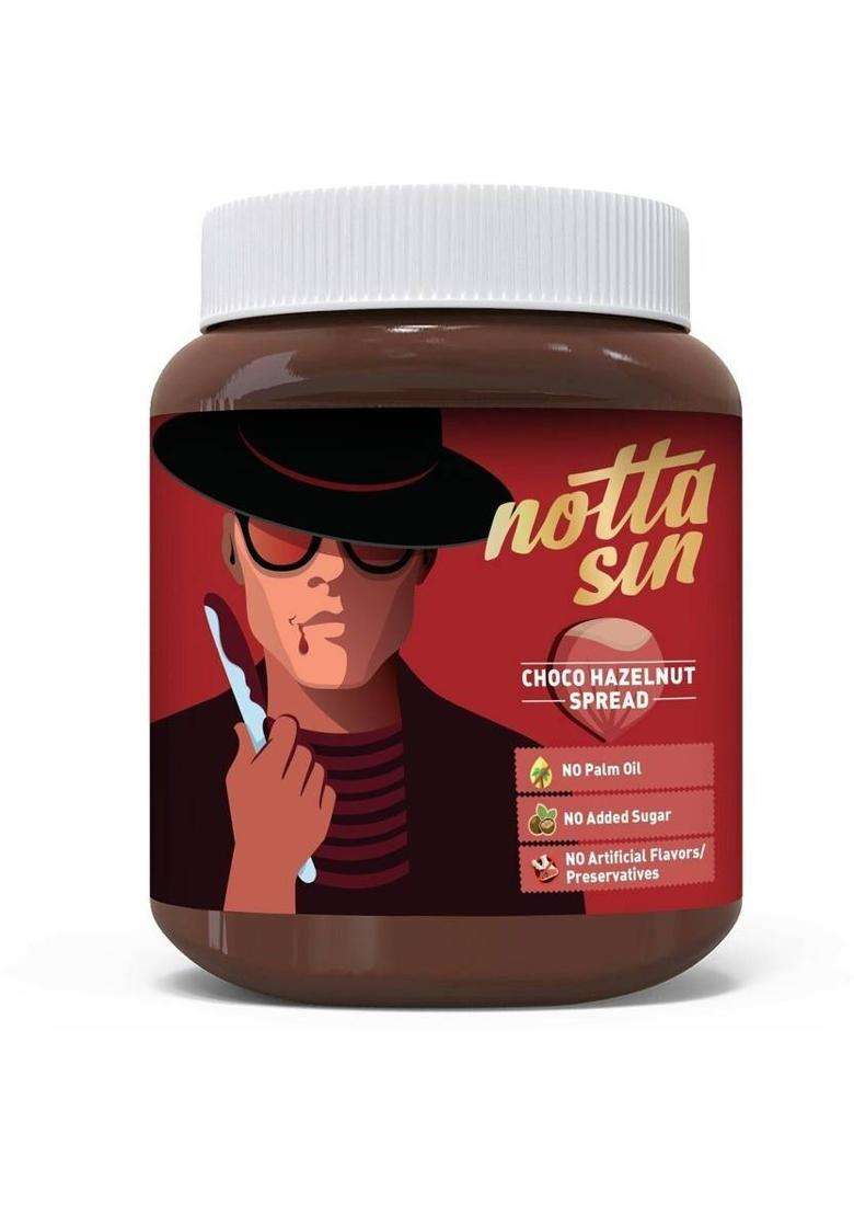 Notta Sin Choco Hazelnut Spread| No Added Sugar-Has Monk Fruit/Stevia|No Palm Oil (250 G) - Indya