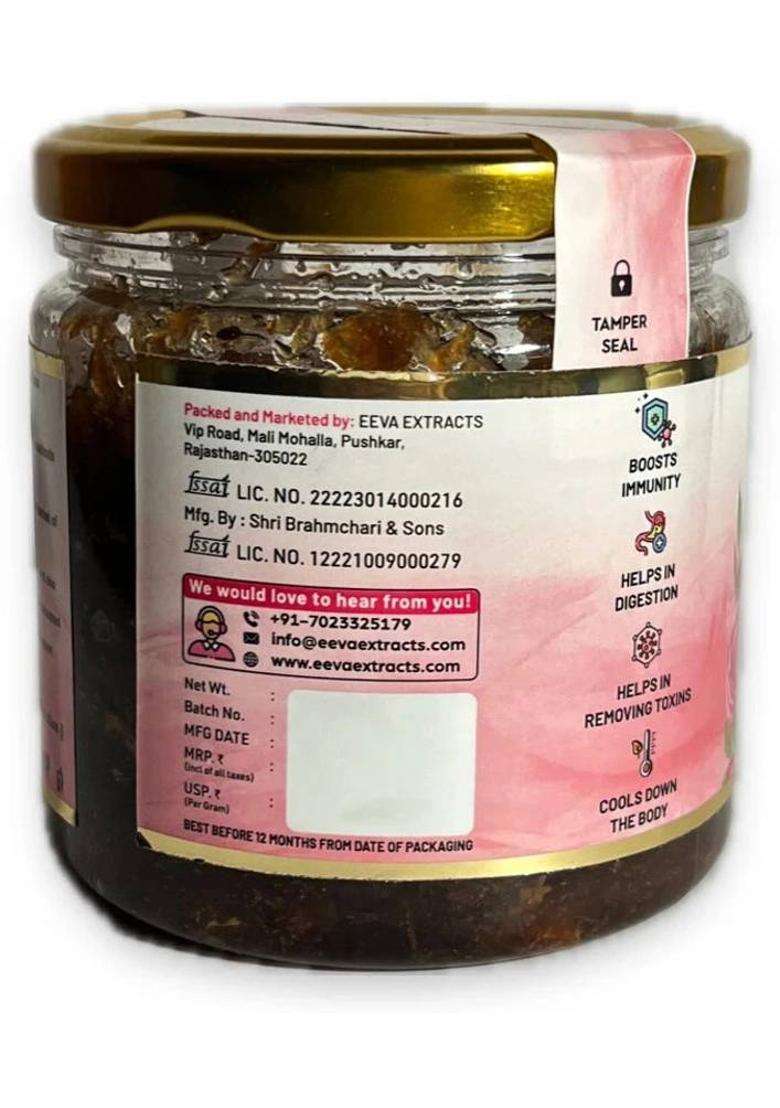 Eeva Extracts Pure Mishri Gulkand,Sun-Cooked,Rich In Minerals & Antioxidant,400 Gm (400 G) - Indya