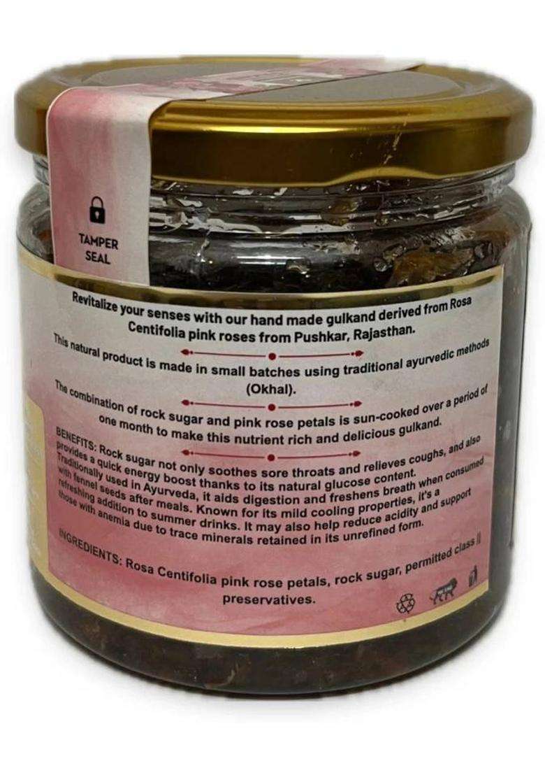 Eeva Extracts Pure Mishri Gulkand,Sun-Cooked,Rich In Minerals & Antioxidant,400 Gm (400 G) - Indya