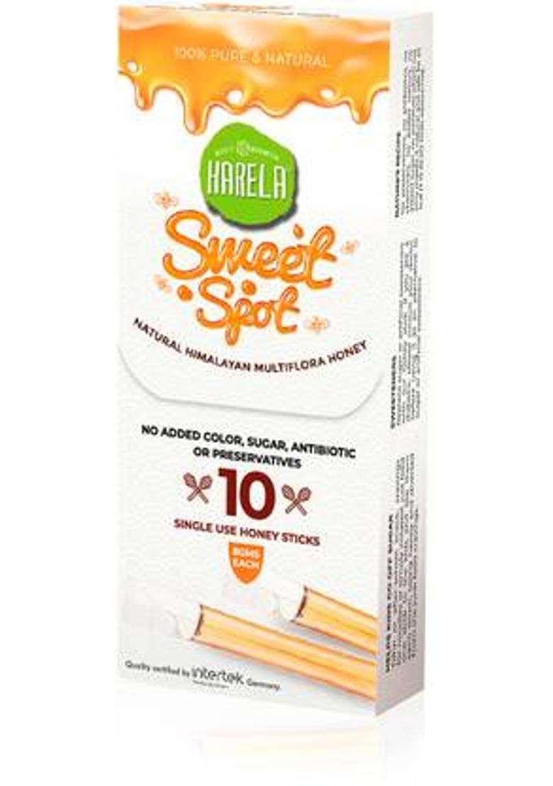 Harela Sweet Spot 100% Natural Himalayan Multiflora Honey Convenient Single-Use Sticks (0.8 G, Pack Of 10) - Indya