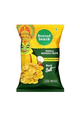 Beyond Snack Nendran Kerala Banana Chips | Made With 100% Coconut Oil & Rock Salt Fasting Special Thin Crunchy Crispy 80Gms