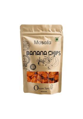 Rexochips - Premium Kerala Spicy Banana Chips || Upperi | Natural Spice |Gluten Free| Crunchy Crackers |Vegetarian| Non Gmo |Best Teatime Snacks| High In Fiber |Calcium Rich- 300 G