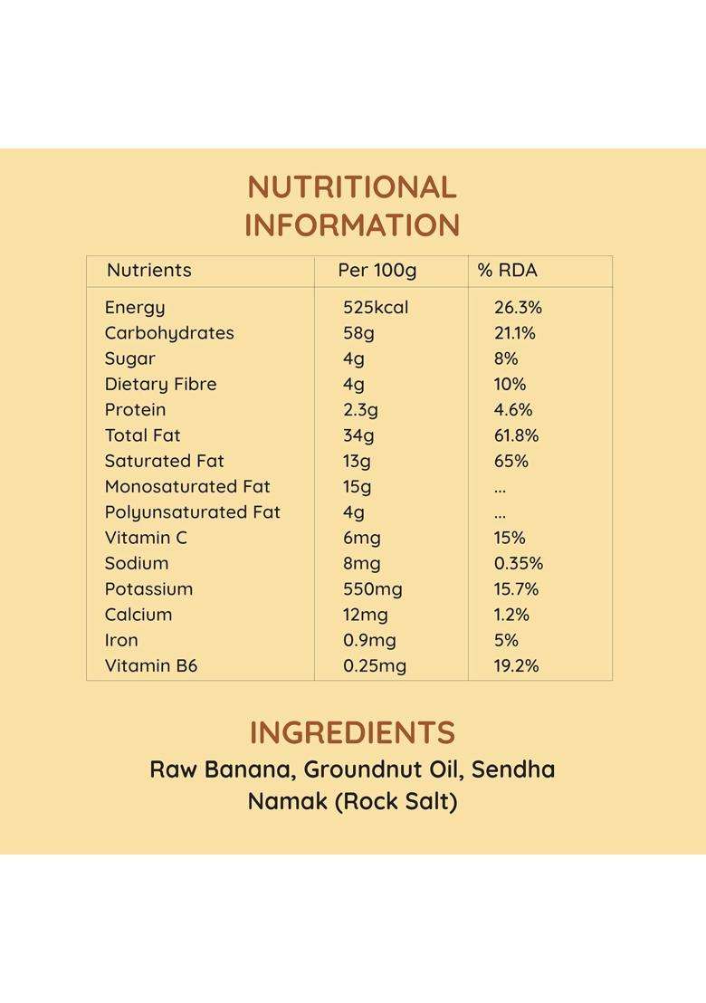 Vratam Thinnest Banana Chips Combo - Pack Of 4 (50G Each) | No Palm Oil Healthy Fasting Snack Made With Sendha Namak & Groundnut 100% Sattvic Kerala Kela Wafers Fast Friendly I Jain - Indya