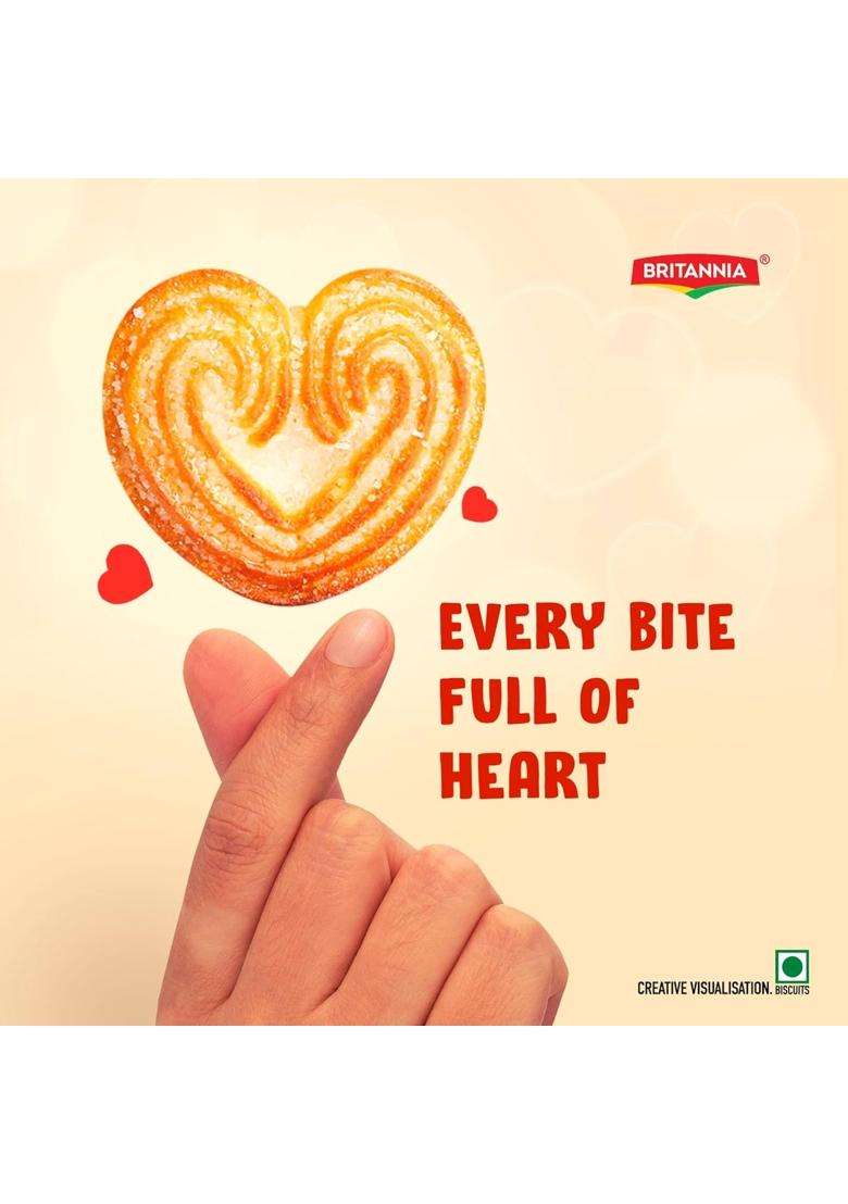 Britannia Little Hearts, 75G - Indya