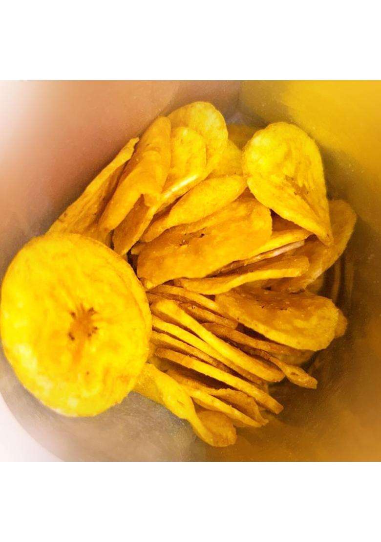 Mummy Ne Banaya Traditional Round Shape Banana Chips 200G Kerala Snack | Crispy Premium Homemade Healthy Snacks No Added Preservatives Fruit Freshly Packed (Pack Of 2) - Indya