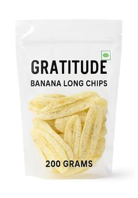 Gratitude South Indian Style Banana Chips Salt & Pepper Handmade, Organic, Nylon Cut 200G