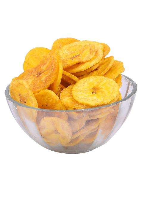 Kishan Traditional Namkeen Banana Chips Wafers In Coconut Oil | Fresh, Healthy, Thin, Crispy, Snack Indian Tasty Snacks Ready To Eat (500 Gram, Chips)
