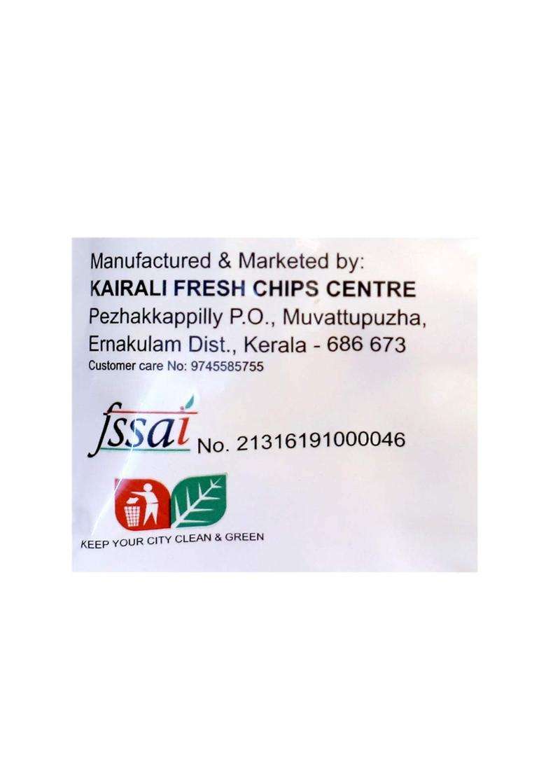 Kairali Fresh Kerala Ripe Banana Chips - Freid In Coconut Oil | Fresh, Healthy, Thinly Sliced, Crispy And Namkeen Snack 400Gm - Indya