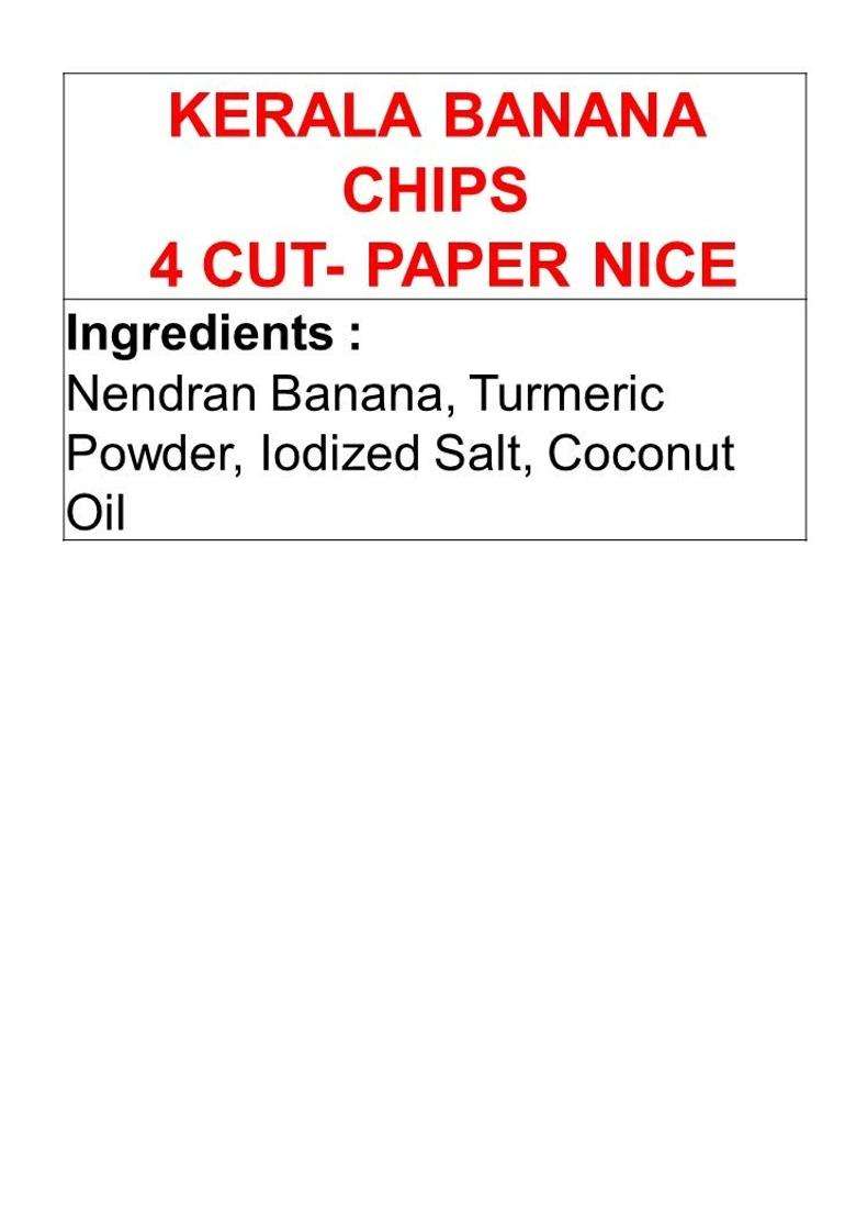 Favoureato Kerala Banana Chips 4 Cut Premium- 500 Gm - Indya