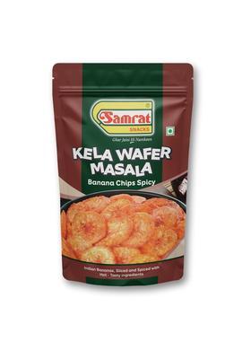 Samrat Kela Wafer Masala Spicy & Crunchy Banana Chips | Authentic Indian Snack Ready-To-Eat Perfect For Tea Time, Parties Festivals (Pack Of 2 (2 X 300G))