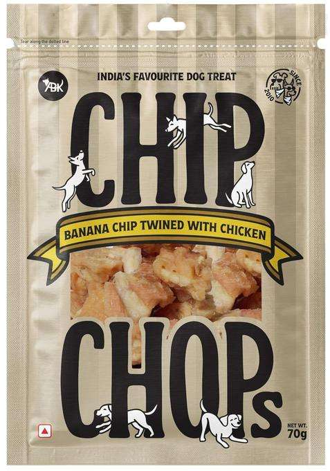 Chip Chops Banana Chicken Dog Treats High Protein Natural Snacks, Low Fat Reward & Training Suitable For All Breeds, Healthy Ingredients, Tasty Flavour