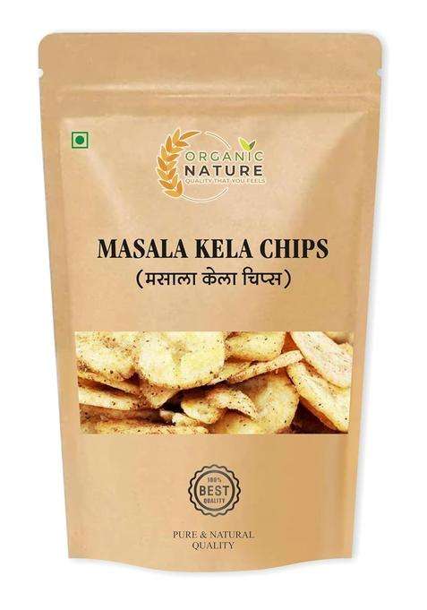 Organic Nature Kela Wafer Black Pepper And Salted Banana Chips (Pack Of 500 Gram)