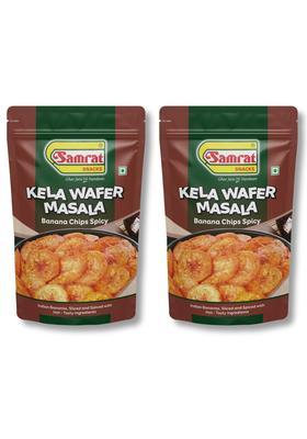 Samrat | Kela Wafer Masala Banana Chips A Flavorful Snack For Every Craving Pack Of 2 X 200 Grams
