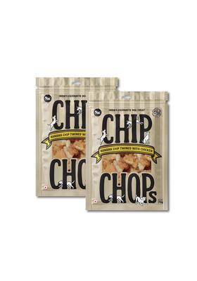 Chip Chops Banana Chicken Dog Snacks, Soft & Tasty Treats For Training And Rewards, Easily Digestible Pet Snacks All Breeds Ages, 70 G Each (Pack Of 2)