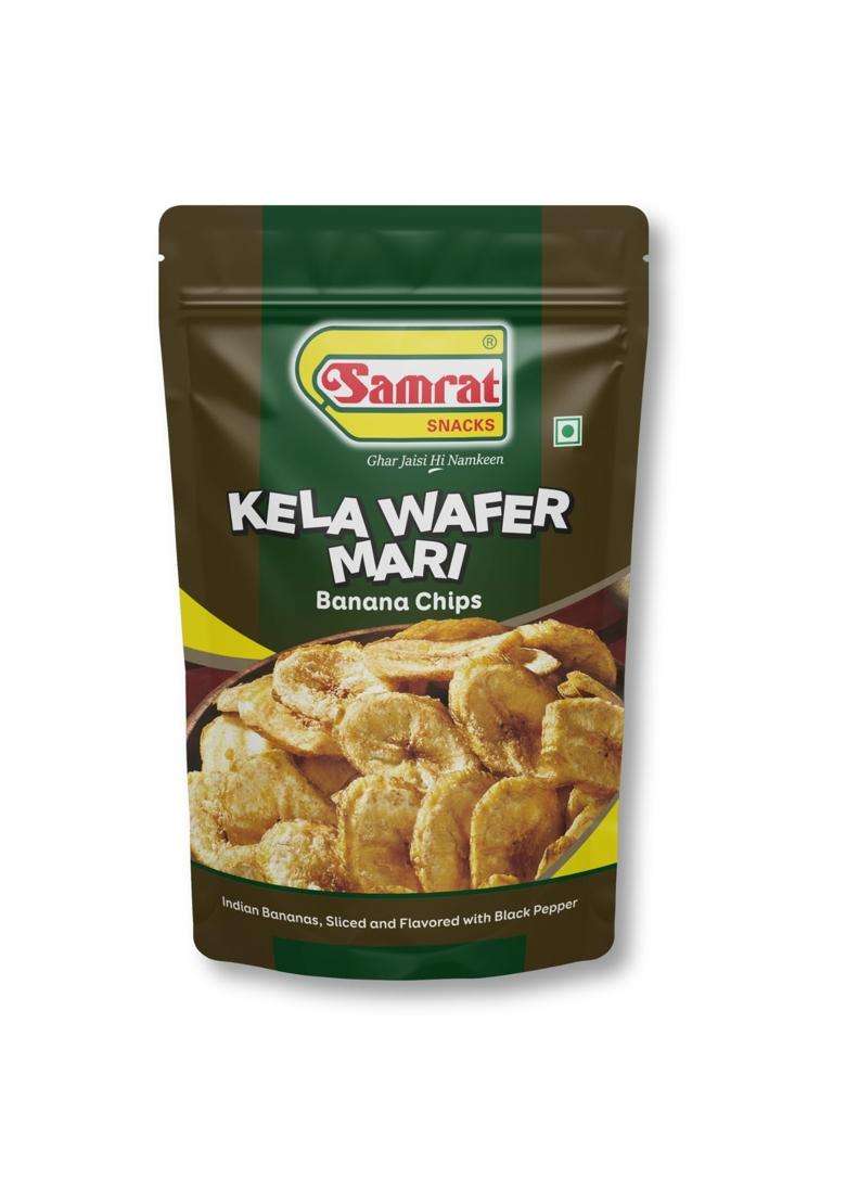 Samrat | Kela Wafer Mari Banana Chips A Flavorful Snack For Every Craving 400 Grams - Indya