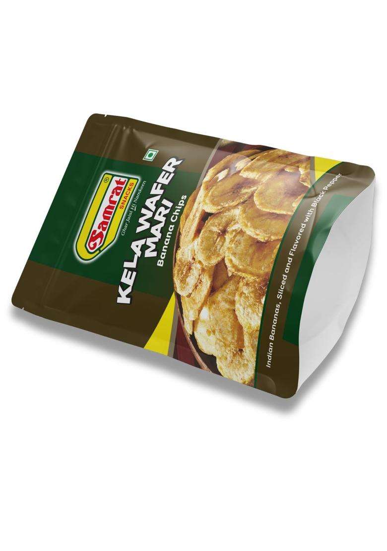 Samrat | Kela Wafer Mari Banana Chips A Flavorful Snack For Every Craving 400 Grams - Indya