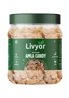 Livyor Dried Amla Candy | Awla Indian Dry Gooseberry (400 G)