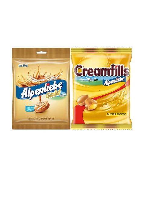 Alpenliebe Creamfills & Caramel Candy (2 X 154 G)