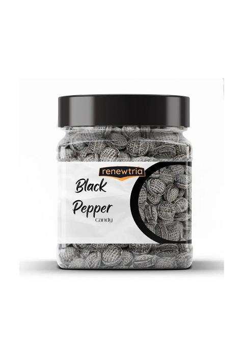 Renewtria Black Pepper Candy /Black Toffee |Black -400Gram Jar Pack (400 G)