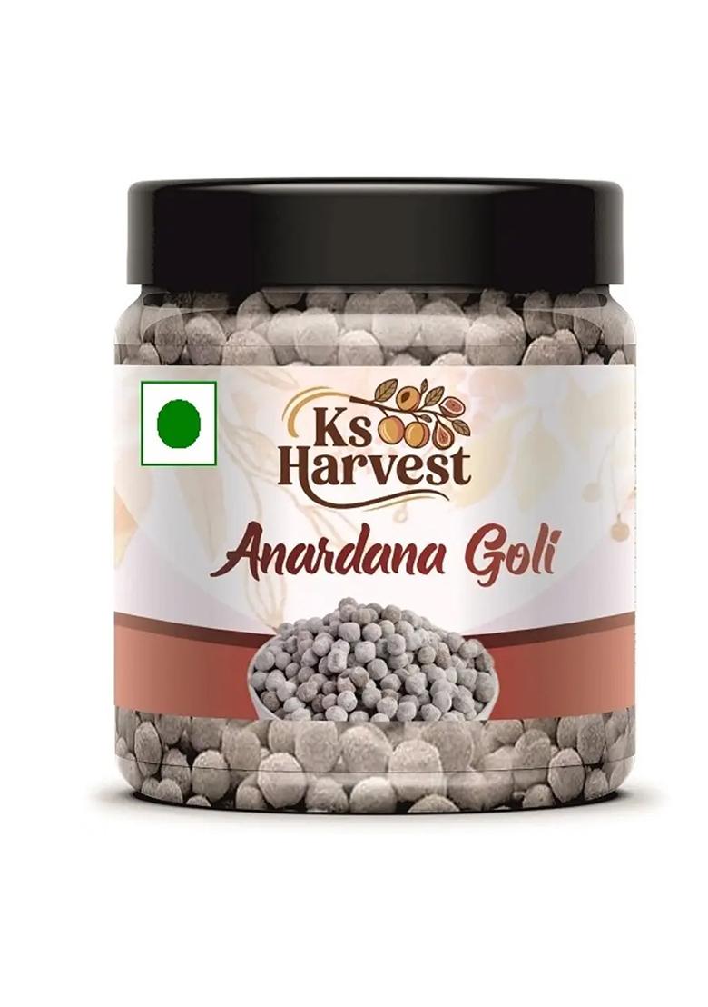 Ks Harvest Anardana Goli 250G | Pomegranate Candy Natural Digestive & Mouth Freshener Sweet Spicy (250 G) - Indya