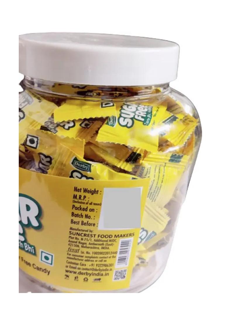 Derby Mango Flavoured Sugar-Free Hard Candies | 100 / 280Gm Candy (280 G) - Indya