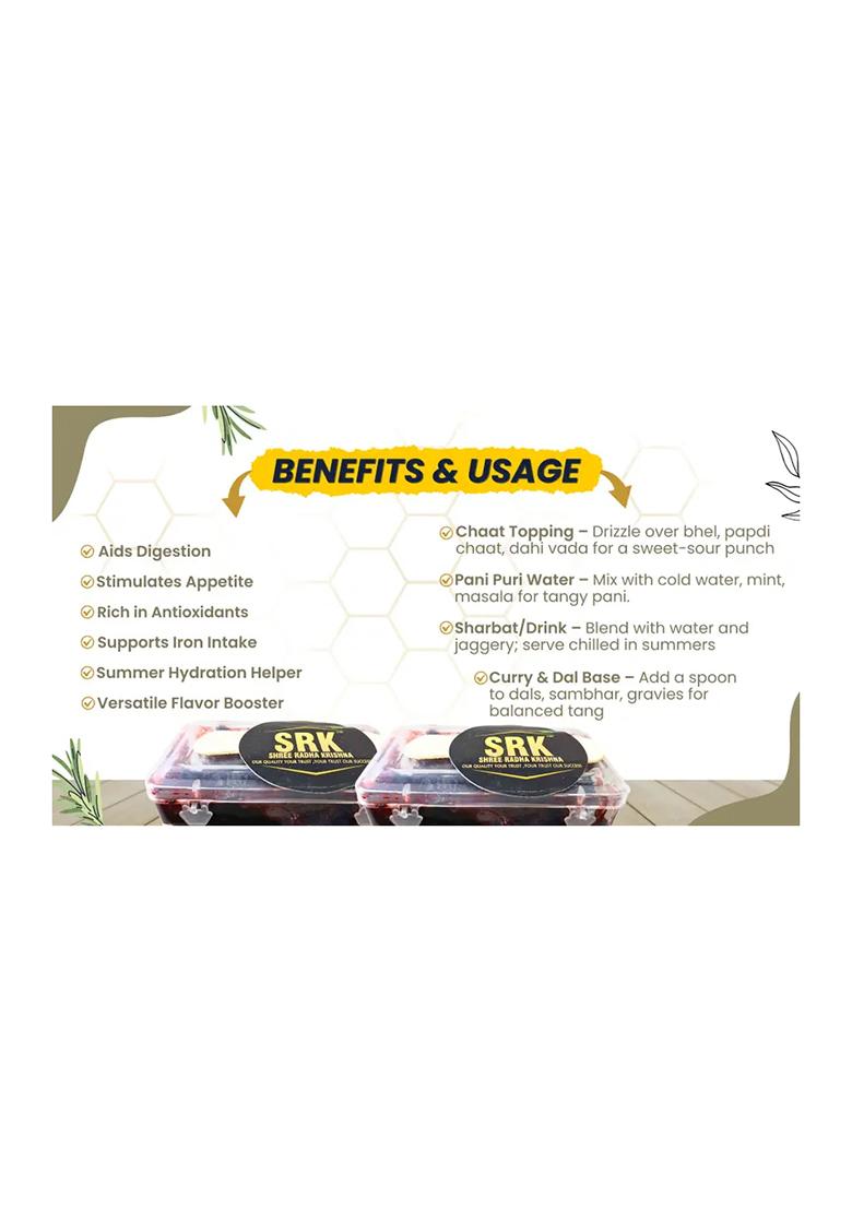 Srk Shree Radha Krishna Chatpati Imli || Sweet & Tangy Tamarind Candy (70 G) - Indya