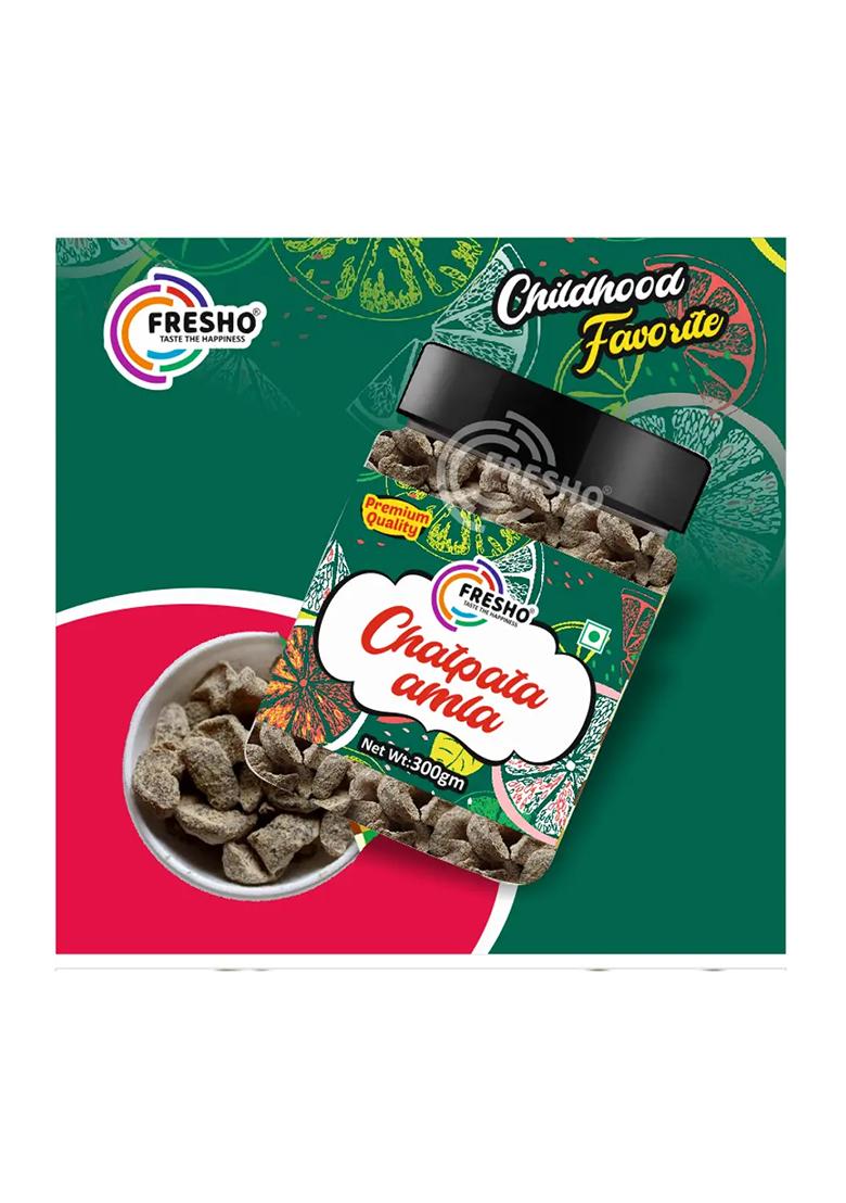 Fresho Chatpata Amla Candy Salty & Spicy Indian Goseberry Sweet Sour 300 Gm Amala (300 G) - Indya