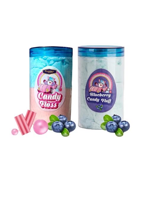 Popcorn&Company Candy Floss Buddhi Ke Baal Unicorn, Blueberry Cotton (2 X 80 G)