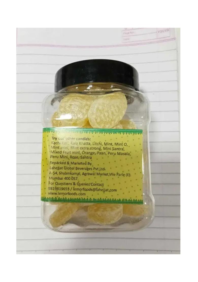 Lemor Lemon Candies (330 Gms, 2 Jars Of 165 Gms Each) | (2 X G) Candy - Indya