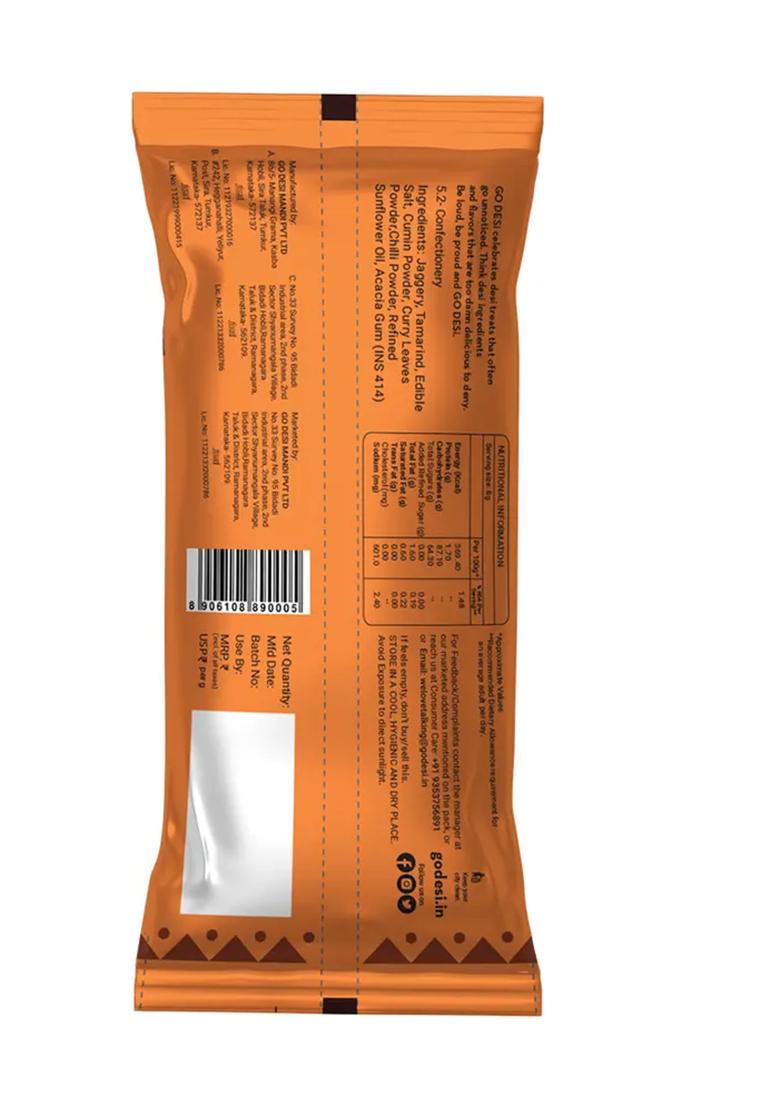 Go Desi Tangy Imli Popz Lollipop Candy (8 G) - Indya