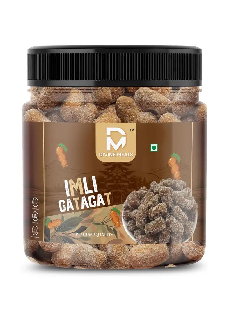 Divine Meals Premium Quality Imli Gatagat Tamarind Candy | Tangy & Sweet Mouth Freshener Imlee (250 G) - Indya