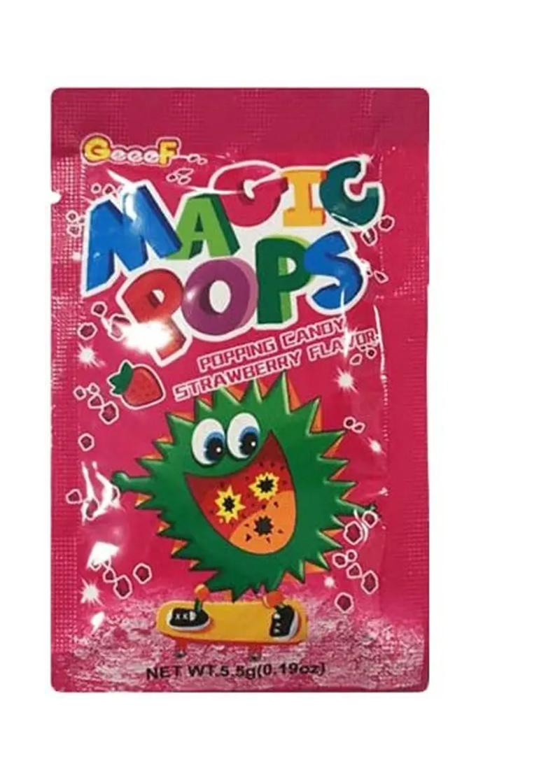 Magic Pops Popping Candy | Cola & Strawberry Flavour (10 X 5.5 G) - Indya
