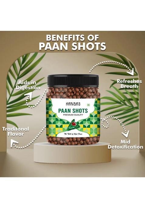 Haribas Paan Shots 300G Instant Pan Flavor Mouth Freshener Mukhwas Powder Candy (300 G)
