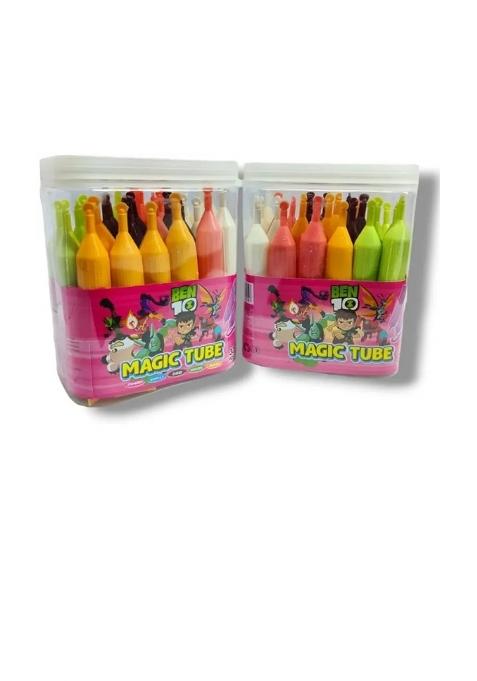 As Enterprises Pack Of 1(30 Tube Per Pack)Magic Liquid Candy Mix 5 Flavors Blueberry, Strawberry, Vanilla, Choco, Mango (30 Pieces)