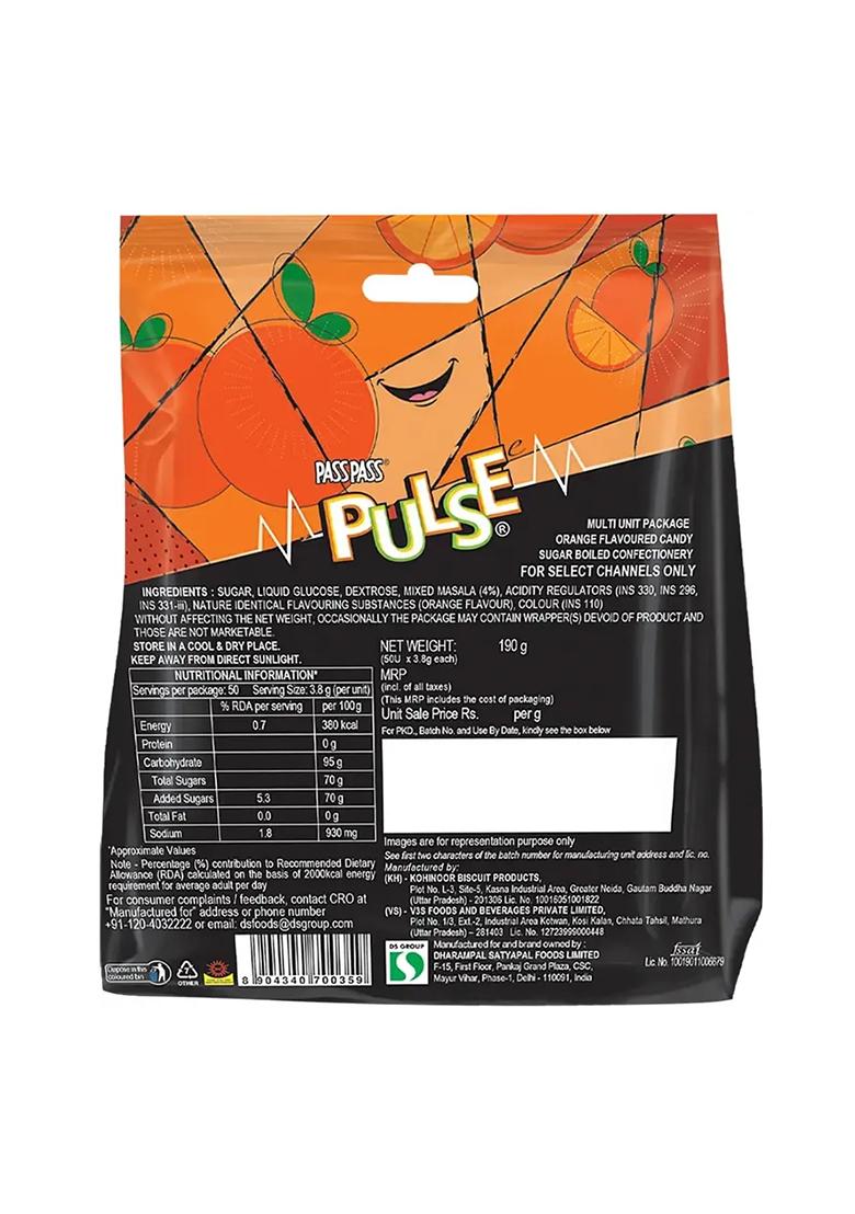Pass Zs Orange Candy (190 G) - Indya