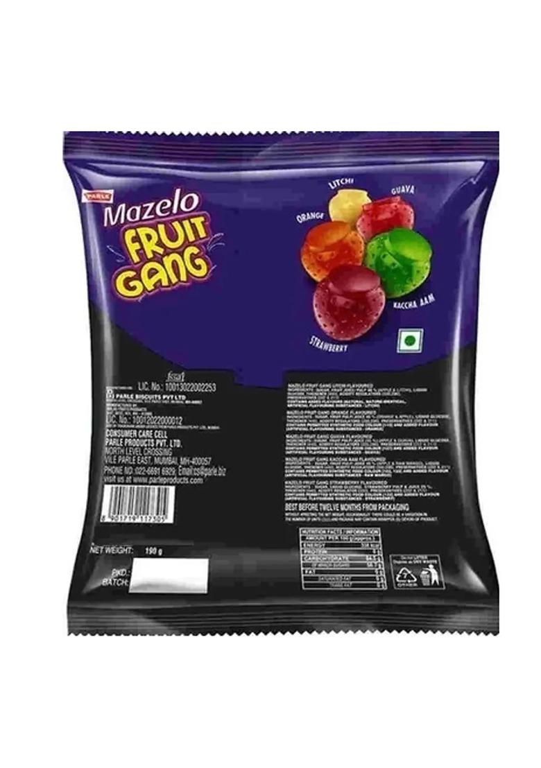 Parle Mazelo Fruit Gang Multi Flavor, Combo Toffee (190 G) - Indya