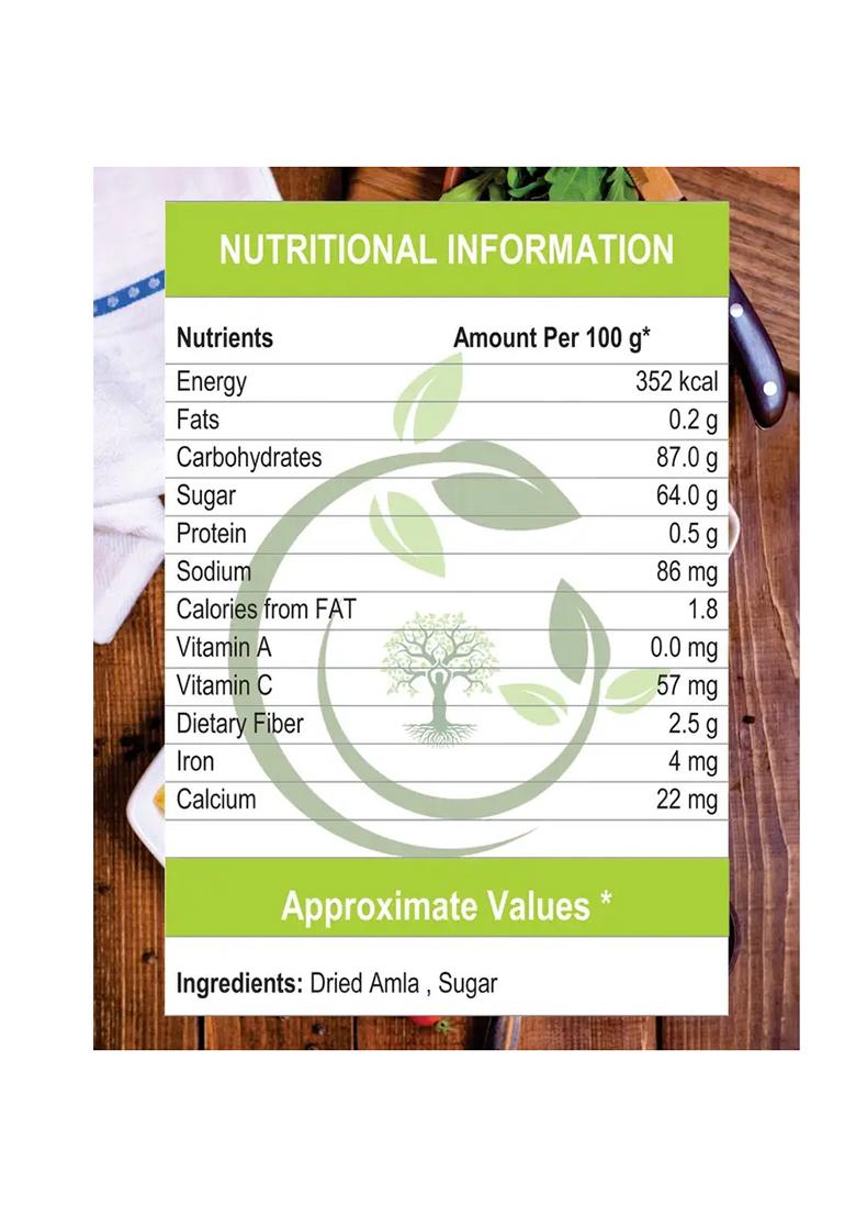 Hobby Herbs Sweet Amla Candy | |Indian Gooseberries Dry And Sour (5 X 200 G) - Indya