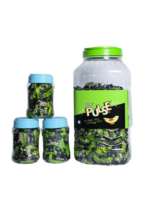 Ds Group Pass Pulse Candy Big Jar Kachaa Aam Flavour| Kachha (600 Pieces)