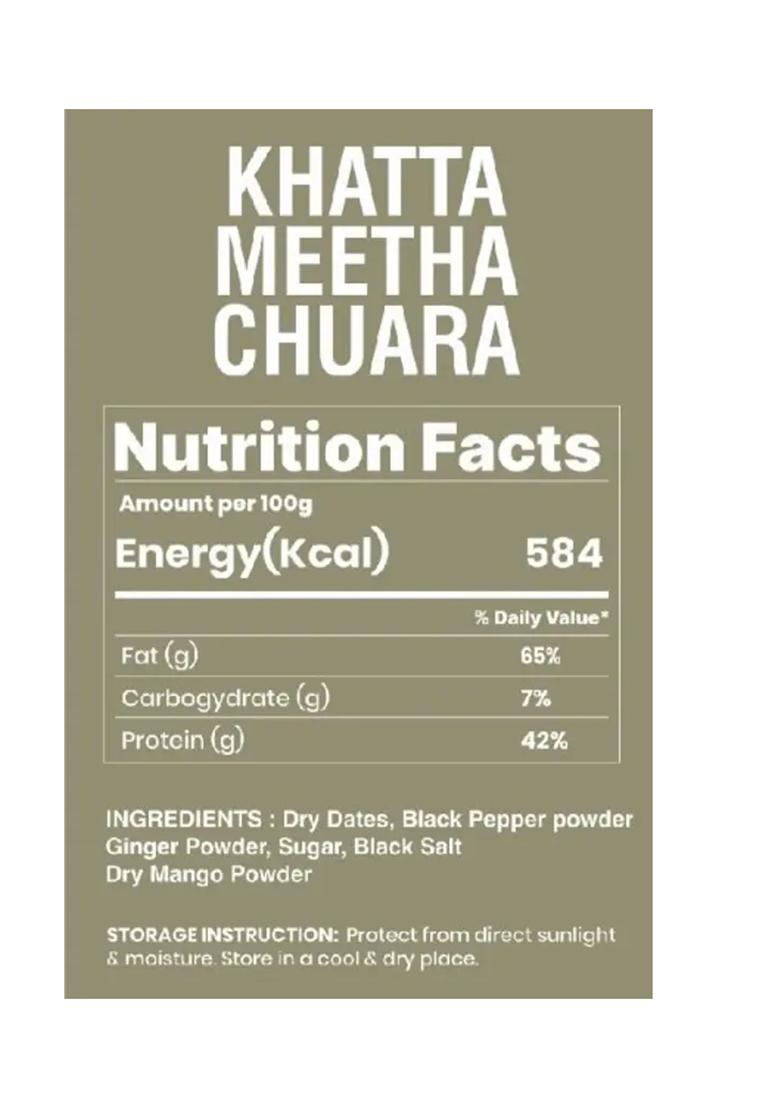 Organic Bites Khatta Meetha Chuhara Pachak I Chatpata Kajur Sour Dates -200 Gm (Jar Pack) Khatti Mithi Digrestive Candy (200) - Indya