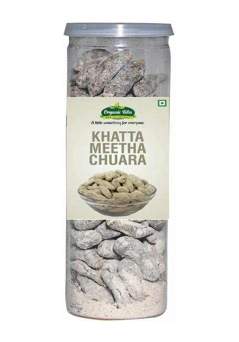 Organic Bites Khatta Meetha Chuhara Pachak I Chatpata Kajur Sour Dates -200 Gm (Jar Pack) Khatti Mithi Digrestive Candy (200)