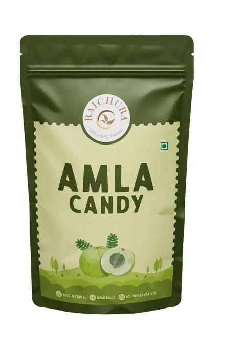 Raichura Organic Farm Amla Candy Healthy Digestive Snack, Natural & Homemade (400 G)