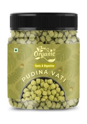 Shree S Organic Pudina Vati Goli 250G Mint Digestive Candy | Ayurvedic Mukhwas (250 G)