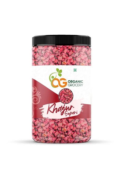 Organic Grocery Khajur Supari Traditional Date Palm Chew Mouth Freshner Mukhwas 500 G (Jar Pack) Candy (500 G)