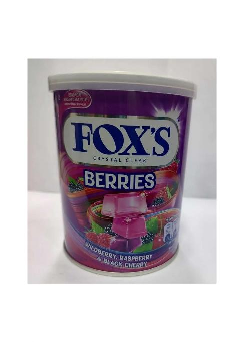 Fox'S Fox Crystal Clear Fruit Flavour 3 X 180G ( Berries , Fruits & Fruity Mints ) Candy (3 180 G)